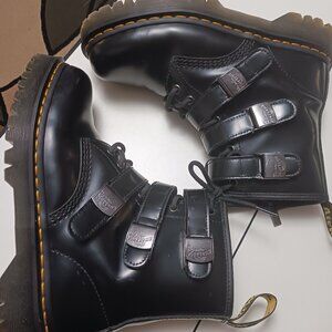 Dr Martens Fenimore 41 US Polished Black Leather EUC